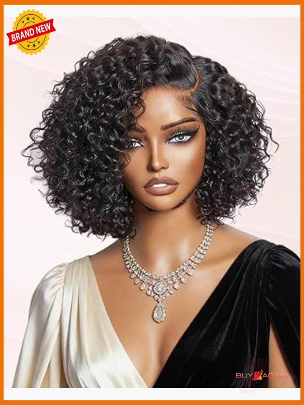 300 Density Pre Everything Curly Bob Wig Human Hair Drawstring Glueless HD Lace